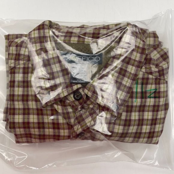 ExOfficio‎ Shirt Men's M Lightweight  Plaid Long Sleeve shirt - Picture 8 of 8